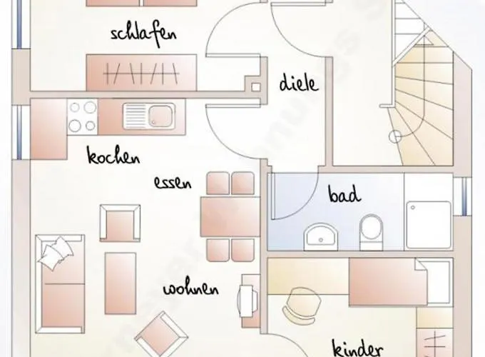 Seegat 1 アパート ノルダーナイ